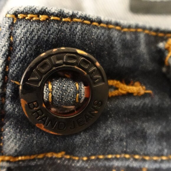 Volcom jeans Solver modern straight men's 34 blue denim - Picture 4 of 14